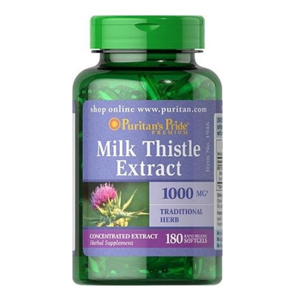 Puritan’s Pride Milk Thistle Extract giúp tăng cường chức năng gan hiệu quả 