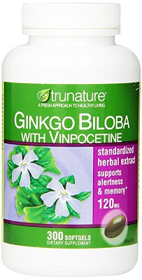 Viên uống bổ não Trunature Ginkgo Biloba 120mg with Vinpocetine