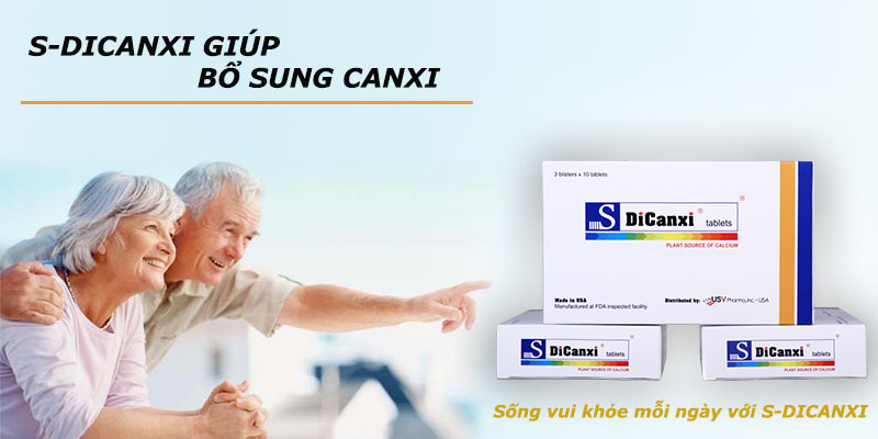 S-DiCanxi thực phẩm chức năng giúp bổ sung canxi hiệu quả